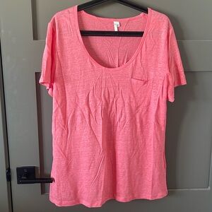 Banana Republic 100% Linen Slub tee - size Large